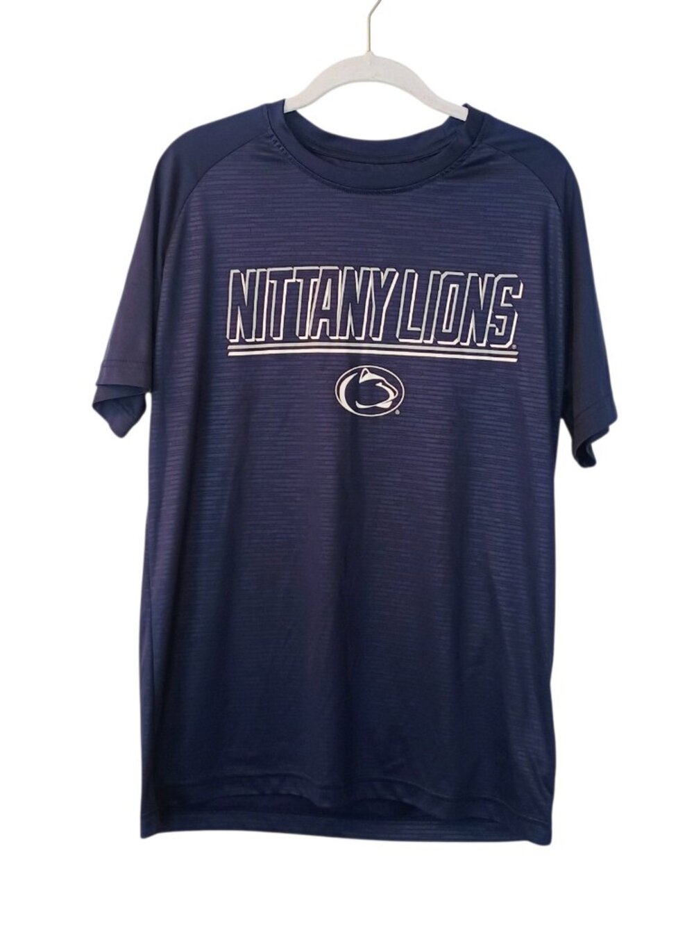Men's Penn State Nittany Lions Navy Blue Short Sleeve Shirt Size Medium -College